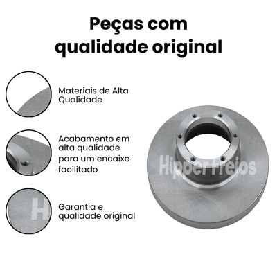 DISCO FREIO DIANTEIRO SOLIDO FORD HF11 - Imagem 3