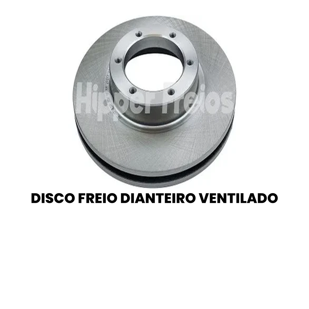 Par Disco Freio Diant Ventilado VW Del Rey Belina Ghia Pampa 198 - Imagem 2
