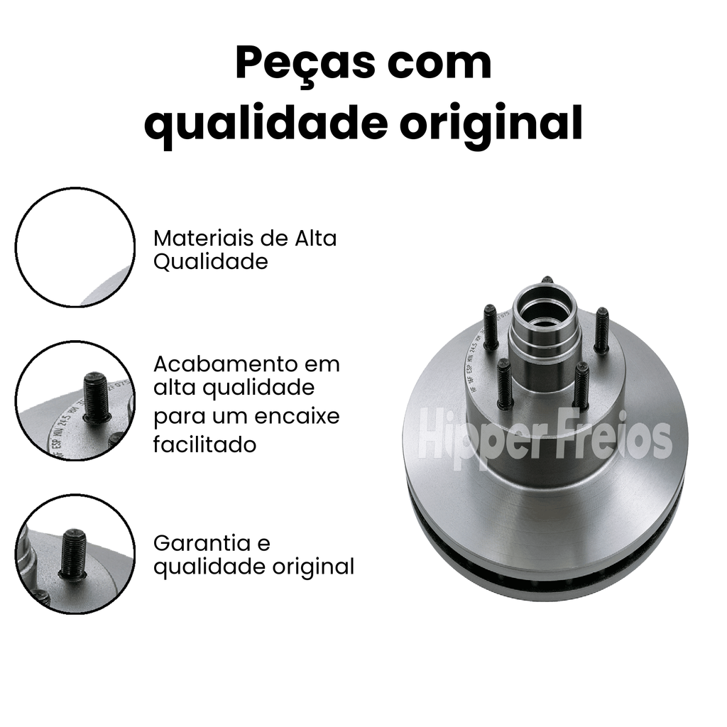 Disco Freio Diant. Ventilado Ford Ranger 1993 a 2023 - Imagem 3