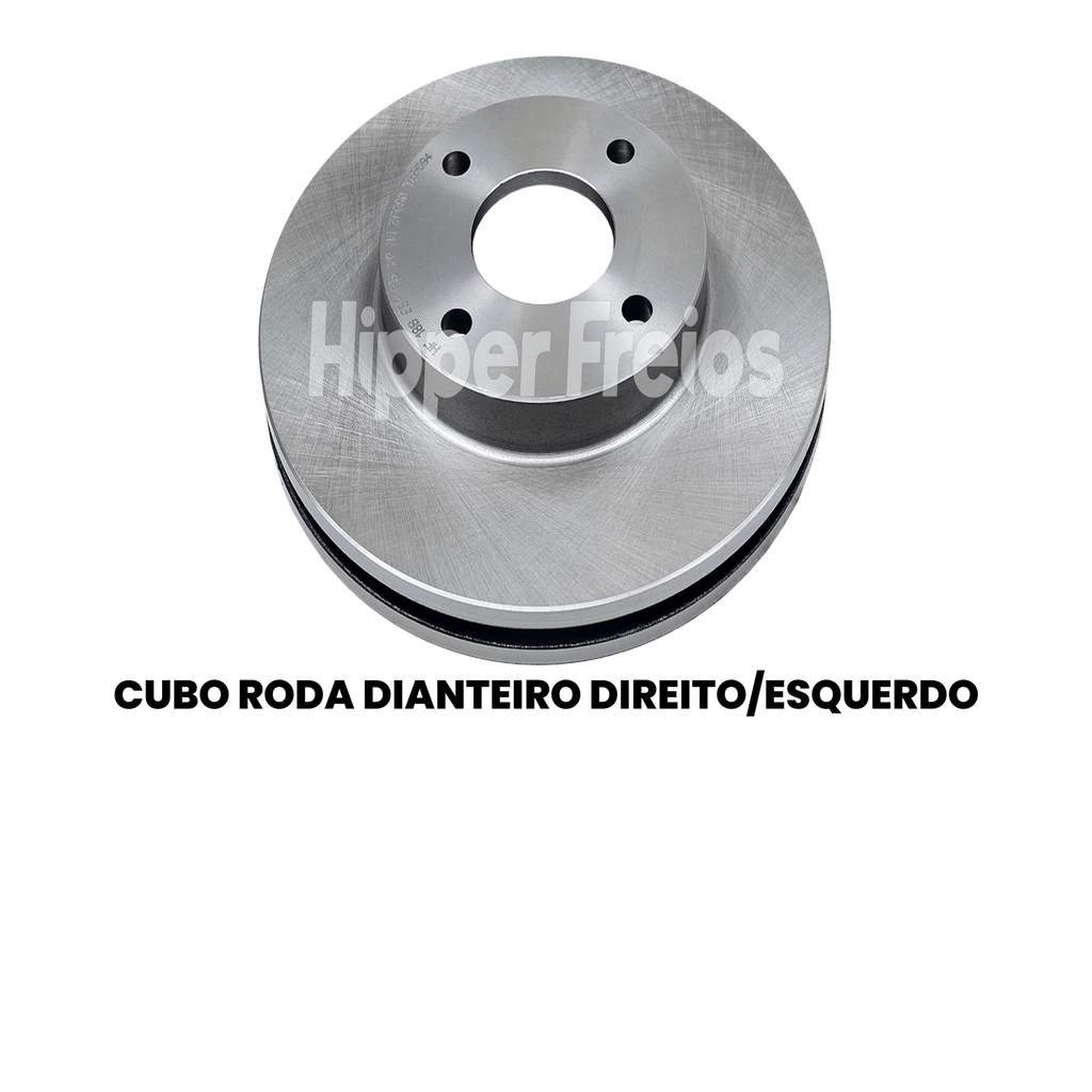 Par Disco Freio Diant. Ventilado Ford EcoSport 1.5 2.0 Flex 2003 - Imagem 2