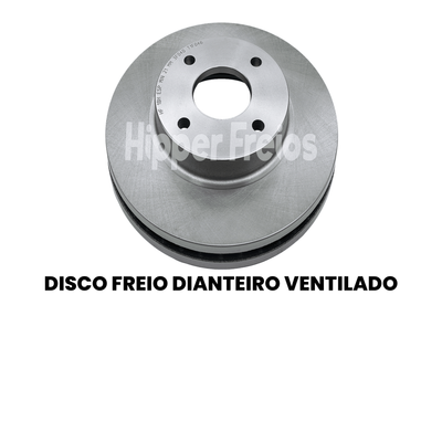 Par Disco Freio Diant Ventilado Ford Ka 1.0 1.5 1997 a 2021 - Imagem 2