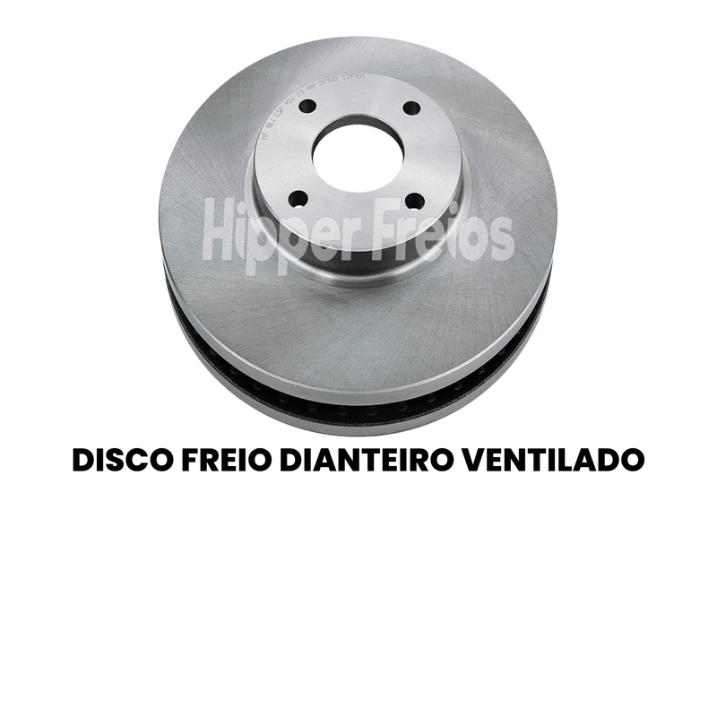 Par Disco Freio Diant Ventilado Ford EcoSport 1.0 1.5 1.6 2.0 20 - Imagem 2