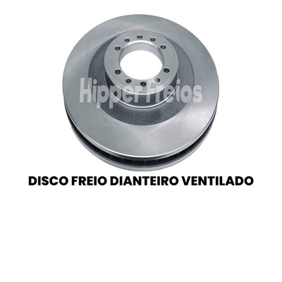 Par Disco Freio Diant Ventilado Mitsubishi L200 2.5 4x2 4x4 Dies - Imagem 2
