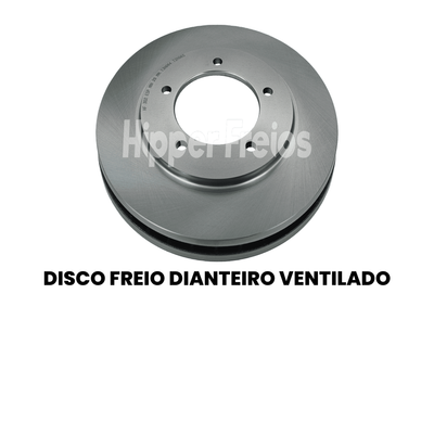 Par Disco Freio Diant Ventilado Suzuki Grand Vitara 1.6 2.0 2.5 - Imagem 2
