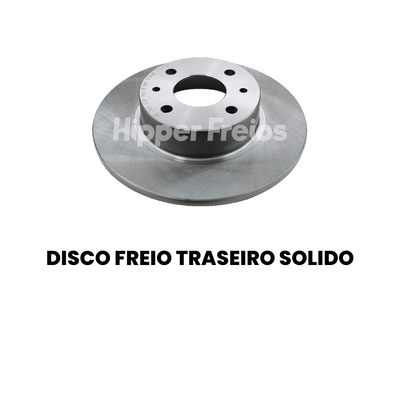 Par Disco Freio Tras Sólido HPF Fiat Bravo Linea Punto Stilo 200 - Imagem 2