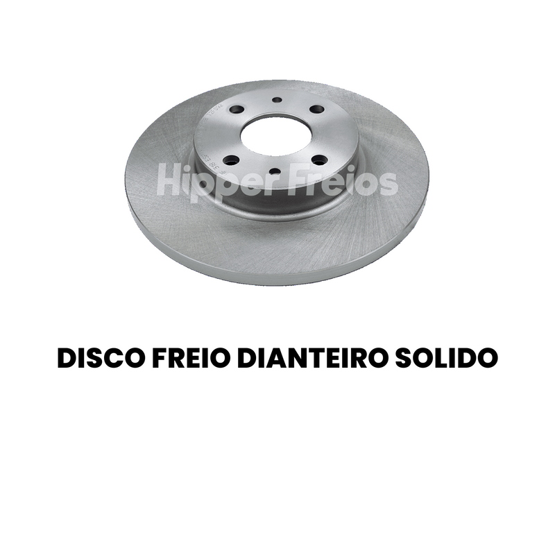 Par Disco Freio Diant Sólido Fiat Argo Mobi Uno 1.0 1.3 1.4 1.8 - Imagem 2