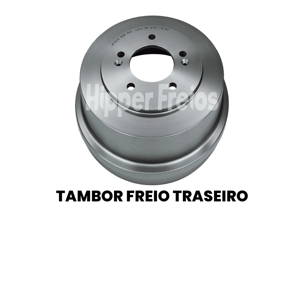 Par Tambor Freio Tras Hyundai Tucson 2005-2024 1.6 2.0 2.7 16V - Imagem 2