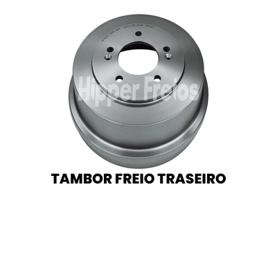 Par Tambor Freio Tras Hyundai Tucson 2005-2024 1.6 2.0 2.7 16V - Imagem 2