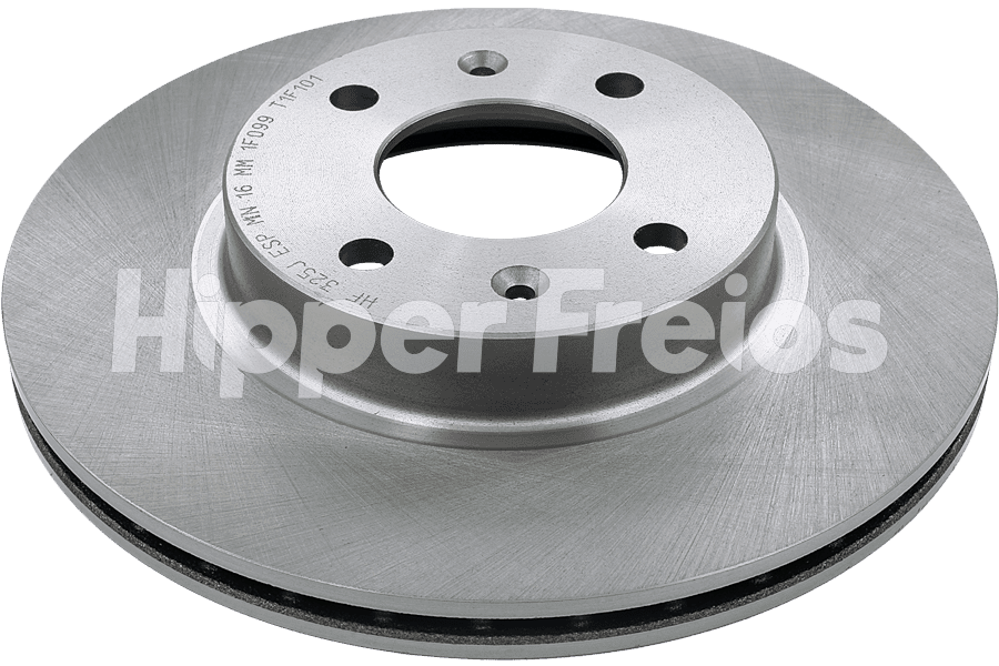 Par Disco Freio Diant Ventilado Hyundai HB20 HB20S 1.0 1.6 Flex - Imagem 1