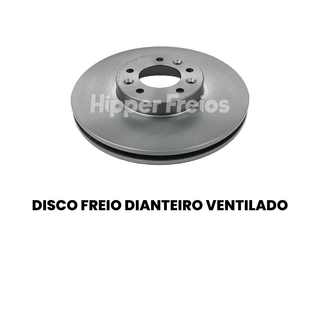 Par Disco Freio Diant Ventilado Peugeot Expert 1.5 1.6 Turbo Die - Imagem 2