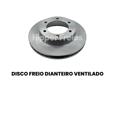Par Disco Freio Diant Ventilado Toyota Hilux 1992 a 2024 - Imagem 2