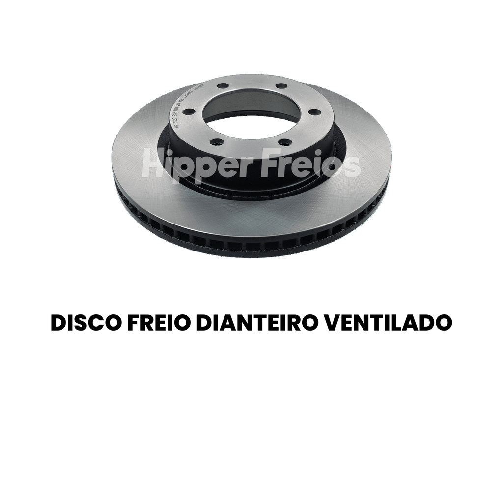 Disco Freio Diant Ventilado Toyota Hilux 1992 a 2024 2.4 2.7 - Imagem 2