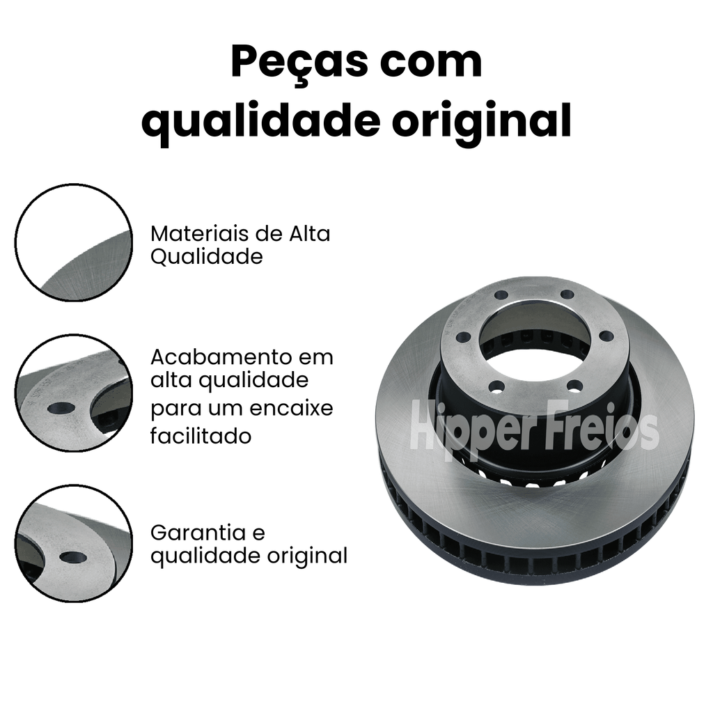 Disco Freio Diant. Ventilado Toyota Hilux 1992-2024 2.4 2.5 - Imagem 3