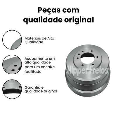 Tambor Freio Tras Nissan Frontier Suzuki Grand Vitara - Imagem 3