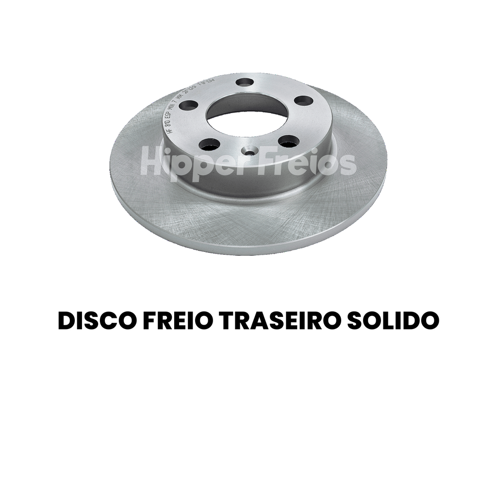 Par Disco Freio Tras Sólido Volkswagen Nivus Polo T-Cross 2021 2 - Imagem 2