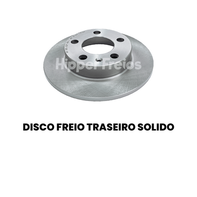 Par Disco Freio Tras Sólido Volkswagen Nivus Polo T-Cross 2021 2 - Imagem 2