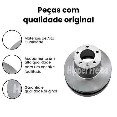 Disco Freio Diant Ventilado Renault Master 2.5 dCi 2004-2013 - Imagem 3