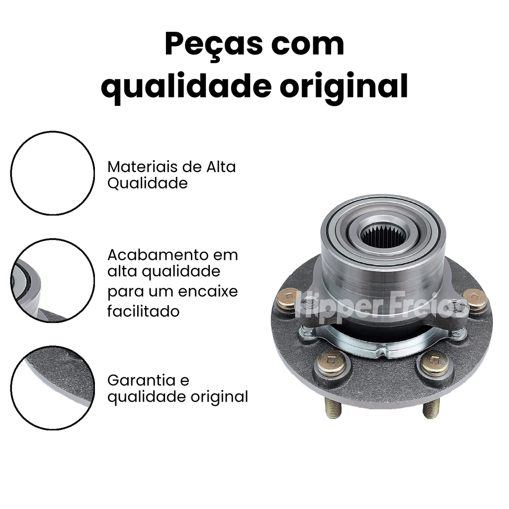 CUBO DE RODA DIANTEIRO DIREITO OU ESQUERDO MITSUBISHI HFCD200G - Imagem 3
