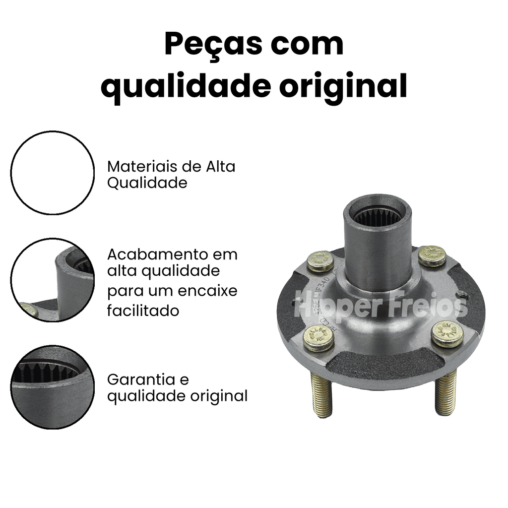 Cubo de Roda Dianteiro Direito/Esquerdo HYUNDAI HFCD325E - Imagem 3