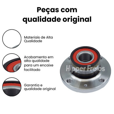 Cubo de Roda Traseiro com ABS VOLKSWAGEN HFCT08B - Imagem 3