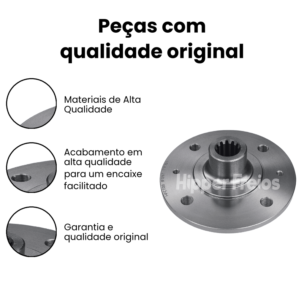 CUBO DE RODA TRASEIRO DIREITO E ESQUERDO VOLKSWAGEN HFCT09 - Imagem 3
