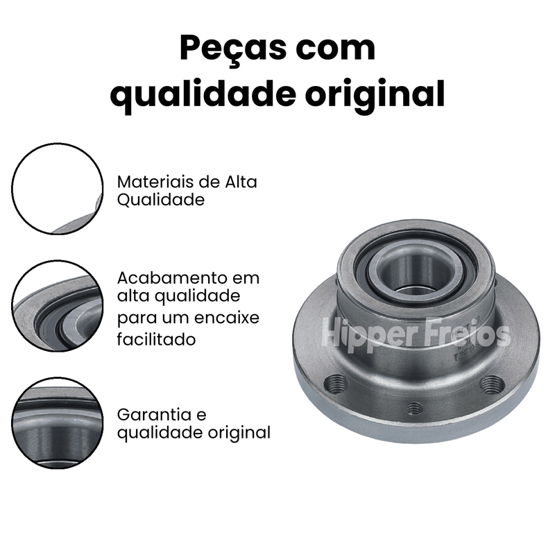 Cubo Roda Tras Dir Esq Fiat Brava ELX HGT SX 2000-2003 - Imagem 3
