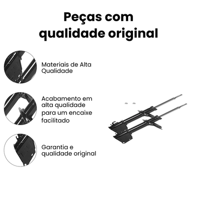 AMORTECEDOR DE SUSPENSÃO DIANTEIRO DIREITO E ESQUERDO FORD | FIAT HG-33066 - Imagem 3