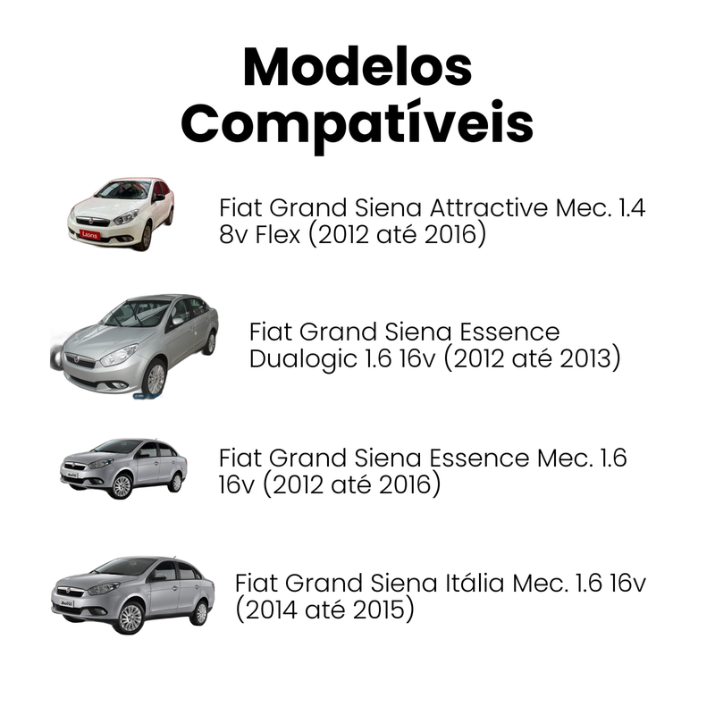 Amort Diant Dir Fiat Grand Siena Palio 1.0 1.4 1.6 2012-2016 - Imagem 4