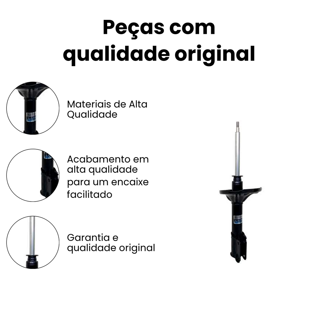 AMORTECEDOR DIANTEIRO DIREITO E ESQUERDO MITSUBISHI HG-41211 - Imagem 3