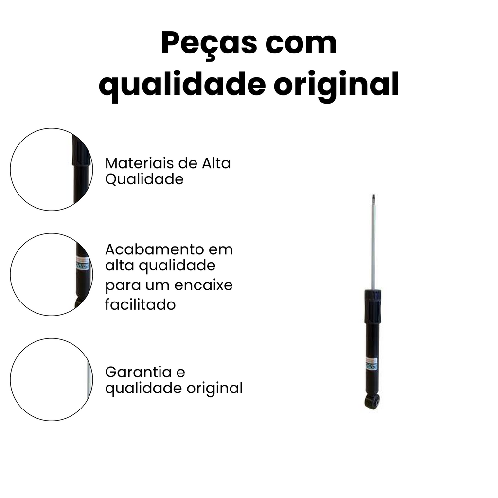 Amortecedor Suspensão Traseiro Audi A3 / Golf VW - Imagem 3