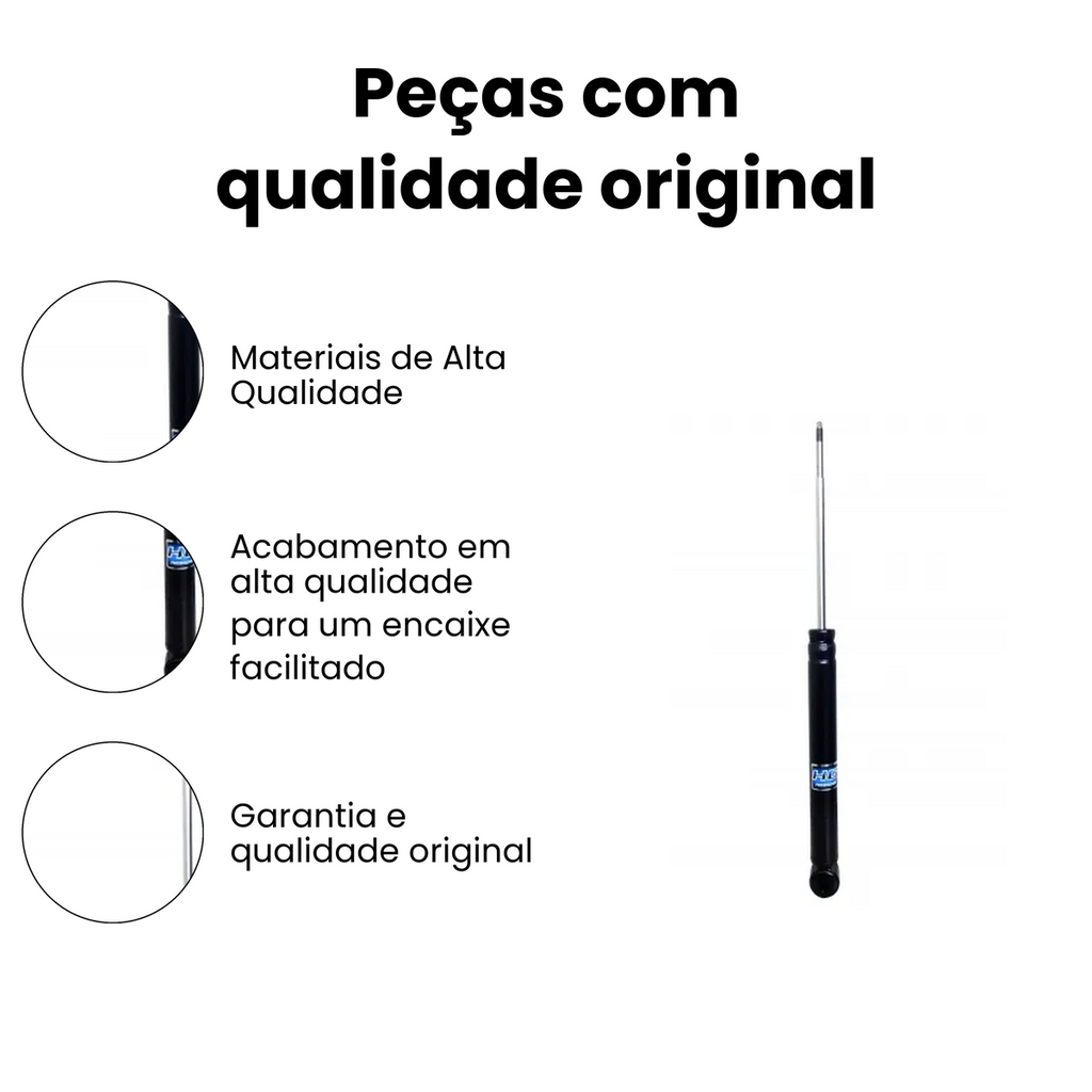 Amortecedor de Suspensão Traseiro Direito Esquerdo HB20 - Imagem 3
