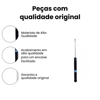 Amortecedor de Suspensão Traseiro Direito Esquerdo HB20 - Imagem 3