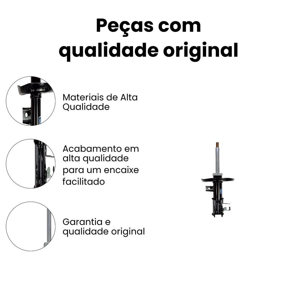 AMORTECEDOR DIANTEIRO DIREITO CHEVROLET HG-41394 - Imagem 3