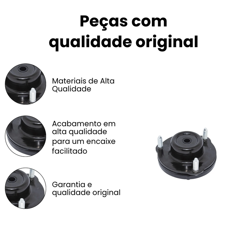 Coxim Amort Diant Toyota Hilux 1992 a 2024 4x2 4x4 2.4 2.8 3 - Imagem 3