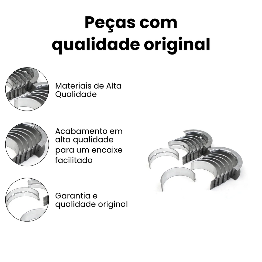 Bronzina de Biela 025 VOLKSWAGEN | DODGE | FORD | AGRALE M21666-025 - Imagem 3