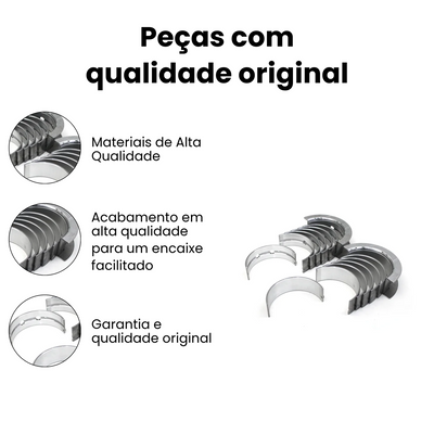 Bronzina de Biela 025 VOLKSWAGEN | DODGE | FORD | AGRALE M21666-025 - Imagem 3