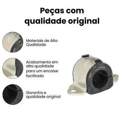 BUCHA BARRA ESTABILIZADORA DIANTEIRO DIREITO E ESQUERDO CHEVROLET MB1231K - Imagem 3