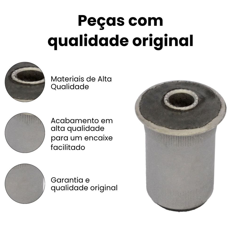 Bucha da Bandeja Dianteira (Lado Direito/Esquerdo) CHEVROLET MB153 - Imagem 3