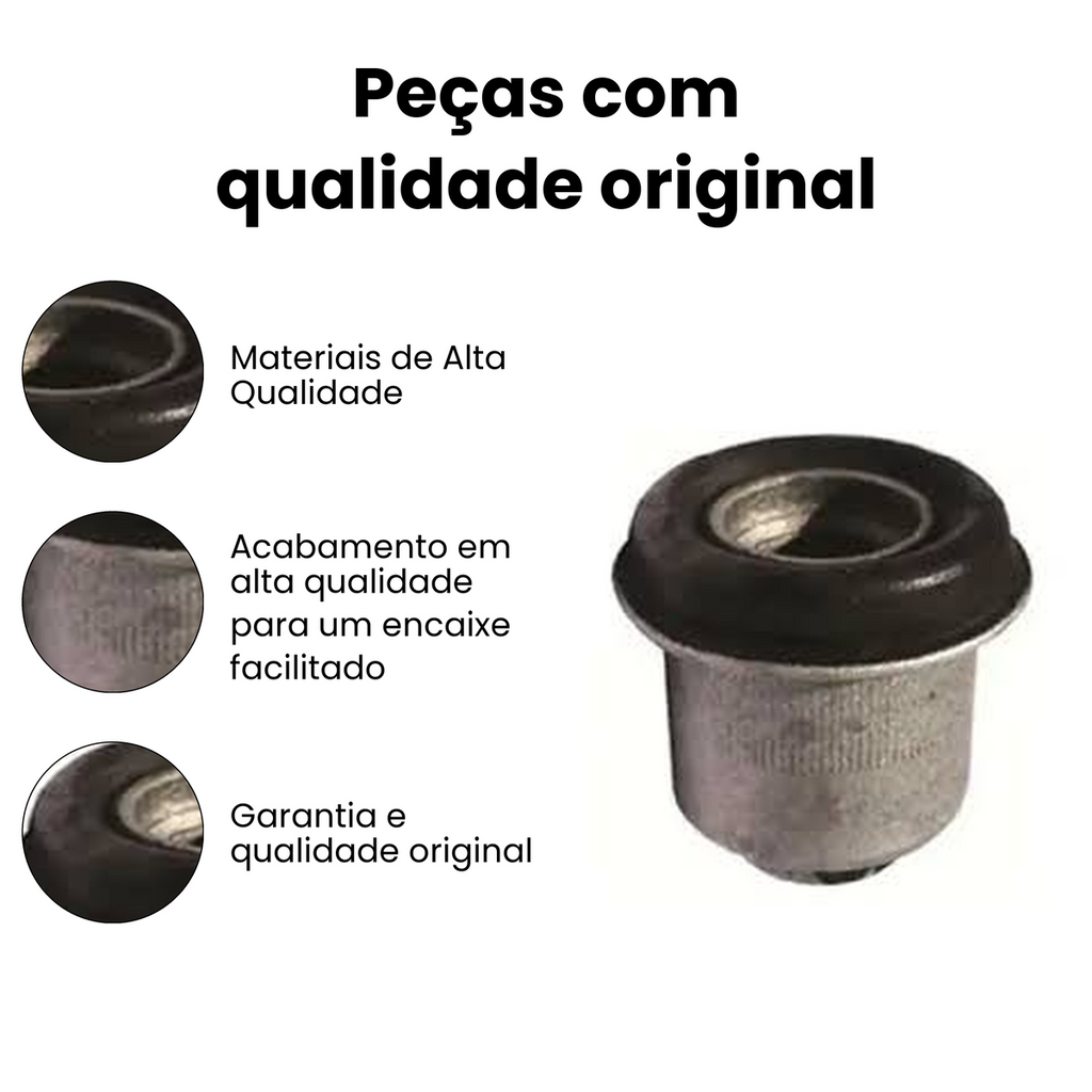 BUCHA BANDEJA TRASEIRO DIREITO E ESQUERDO CHEVROLET MB154 - Imagem 3