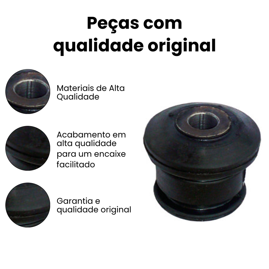 Bucha Bandeja Dianteira Mobensani Borracha Alta Resistência - Imagem 3