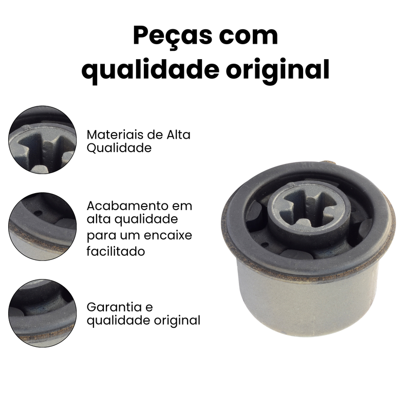 Bucha Eixo Tras Ford EcoSport Fiesta 2003 a 2021 Direita Esq - Imagem 3