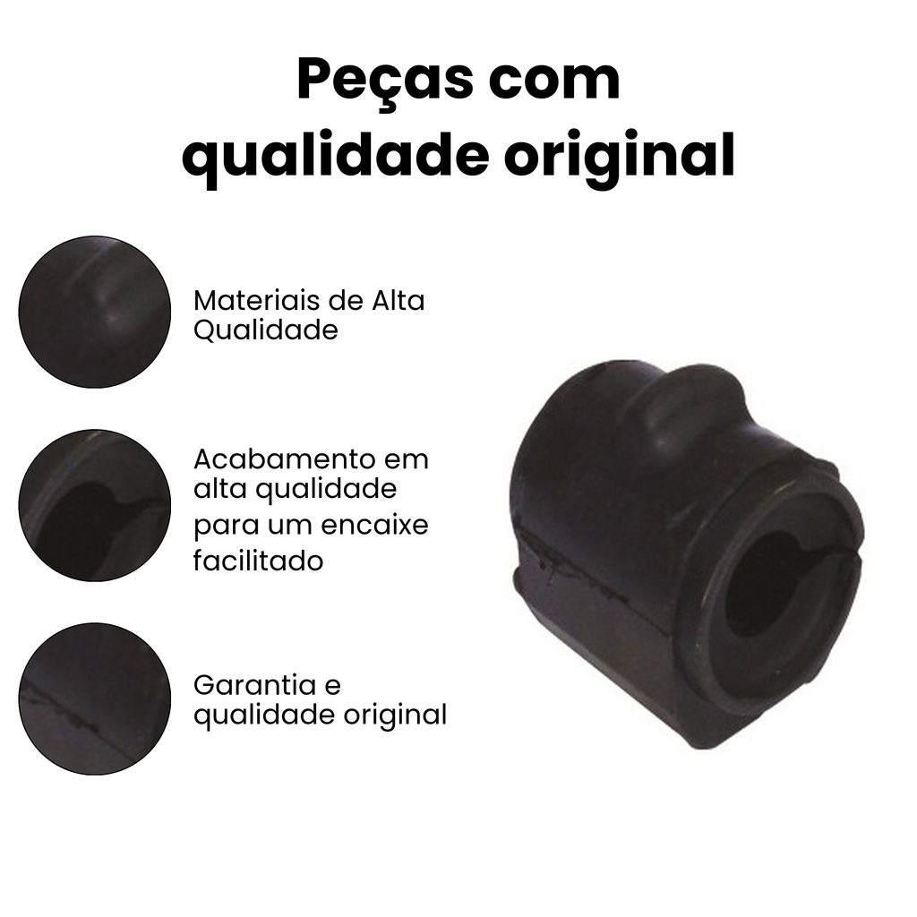 Bucha Barra Estabilizadora Dianteira Ford Fiesta 1996 a 2019 - Imagem 3