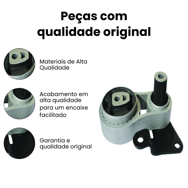 Coxim Motor Tras Dir Esq Ford EcoSport Fiesta 2003-2021 - Imagem 3