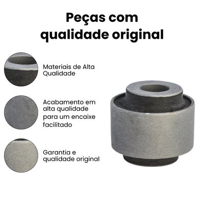 Bucha Braço Tensor Diant Direita Esquerda Ford Fusion 2006-2 - Imagem 3