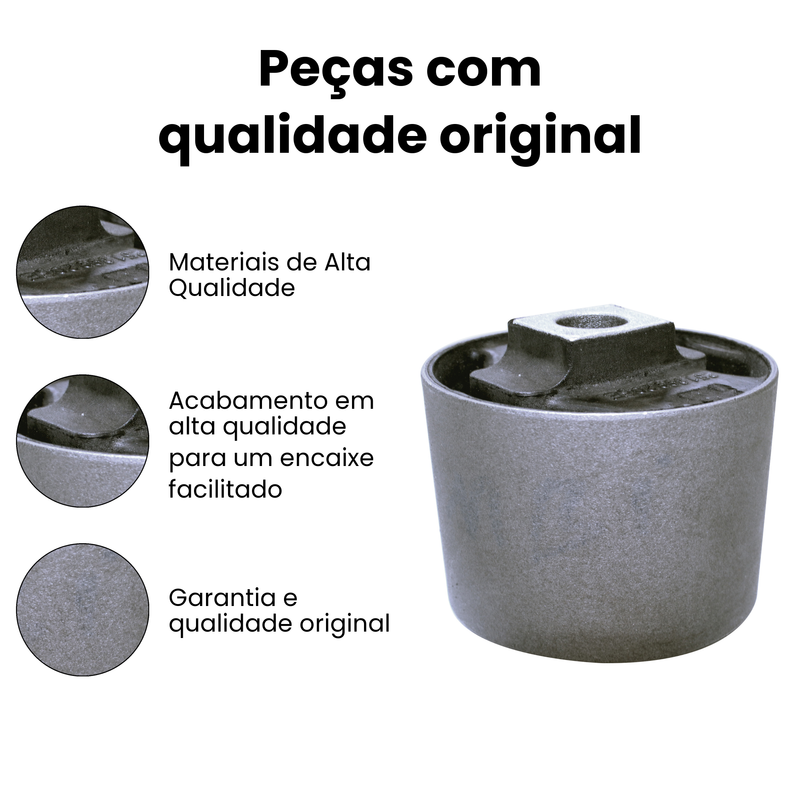 Coxim Motor Tras Dir Esq Volkswagen Kombi 1985 a 2014 - Imagem 3