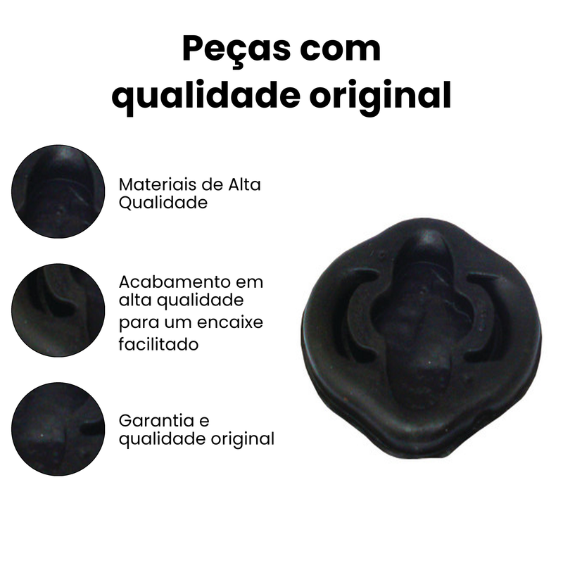 Coxim Silencioso Central VW Gol 1.0 1.6 Mi Total Flex 8V 200 - Imagem 3