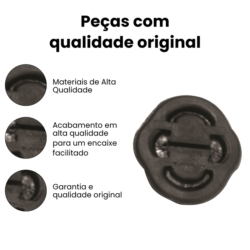 Coxim Escapamento Tras Volkswagen Gol 1.0 1.6 2009 a 2017 - Imagem 3