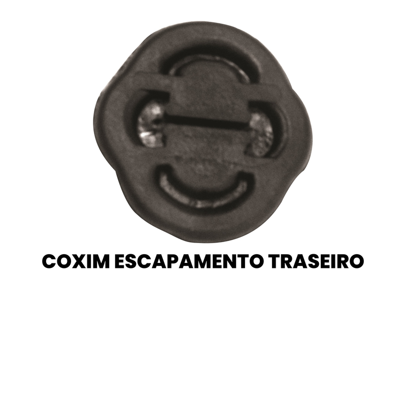 Coxim Escapamento Tras Volkswagen Gol 1.0 1.6 2009 a 2017 - Imagem 2