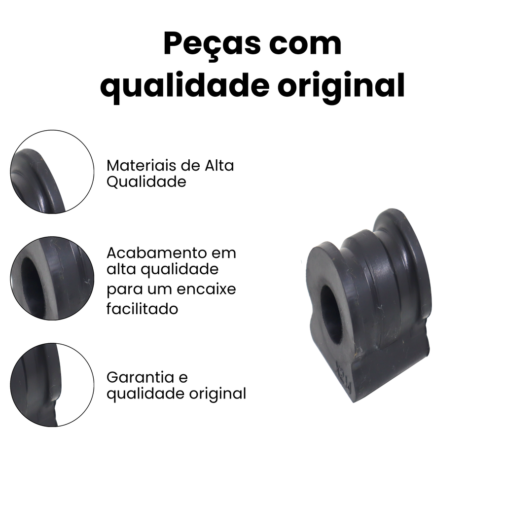 Bucha Barra Estabilizadora Dianteira VW Nivus Polo Virtus - Imagem 3