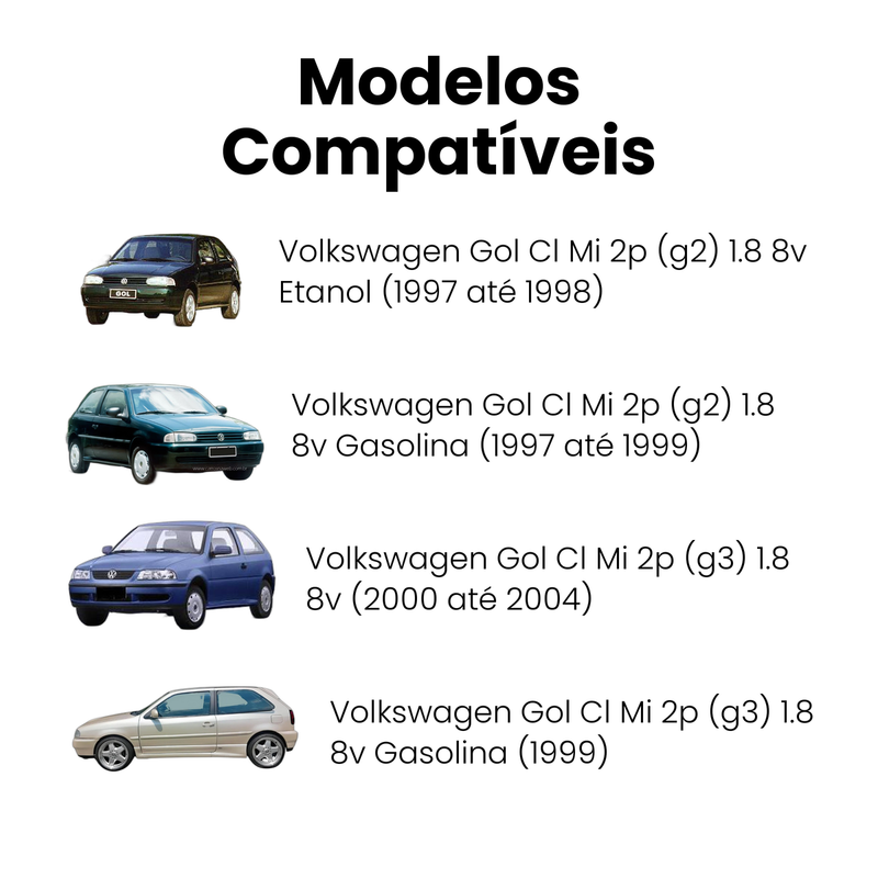 Coxim Amort Diant Dir Esq Volkswagen Gol 1.0 1.6 1.8 1996-20 - Imagem 4